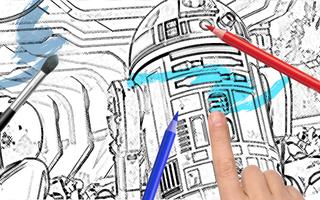 Sketch It Up! Coloring Book for Star Wars capture d'écran 2