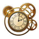 Steampunk Clock Widget icône