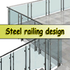 Steel railing design icon