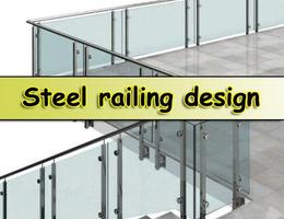 Steel railing design poster