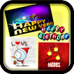 Sticker card cute emotion