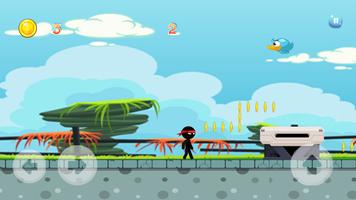 stickman run parkor run Ekran Görüntüsü 1