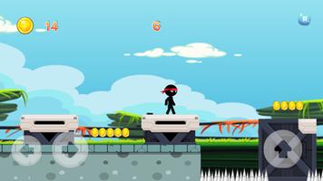 stickman run parkor run اسکرین شاٹ 2