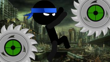 stickman run parkor plakat