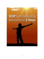 Stop Self Defeating Behaviors poster