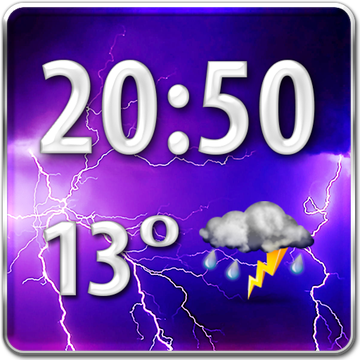 Storm Weather Clock Widget