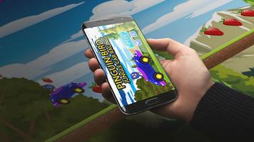 Pinguin Bird Jungle Car Racing syot layar 1