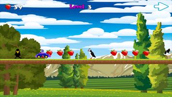 Pinguin Bird Jungle Car Racing syot layar 2