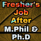 Freshers Job After M.Phill & Ph.D 圖標