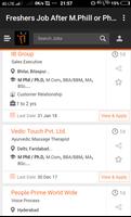 Freshers Job After M.Phill & Ph.D screenshot 1