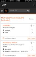 Freshers Job After MSW 포스터