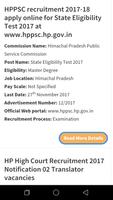 Government Job in Himachal Pradesh Affiche