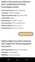 Government Job in Sikkim poster