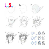 ทีละขั้นตอนการวาดการ์ตูน ไอคอน