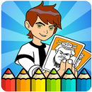 How To Color ben 10 alien APK