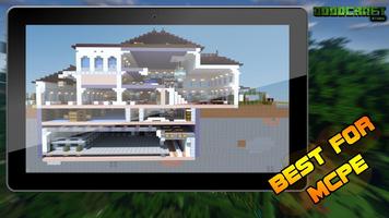 Mansion Modern Ultra Creation Map Pack for MCPE capture d'écran 2