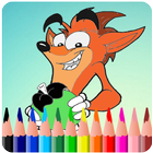 How To Color Crash Bandicoot آئیکن
