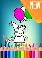 How To Color Peppa Pig (Free Coloring for kids ) Ekran Görüntüsü 2
