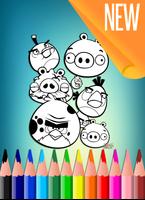 How To Color Angry Birds 🌟 Affiche