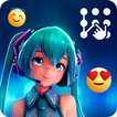 Miku 2D Anime Wallpaper Pattern AppLock
