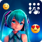 Miku 2D Anime Wallpaper Pattern AppLock icon