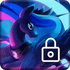 Little Unicorns Pony HD Image Lock Password PIN 아이콘