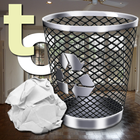 Trash Can the paper toss game icono