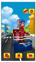 Poster Subway miraclous Adventures Ladybug Run Surfer