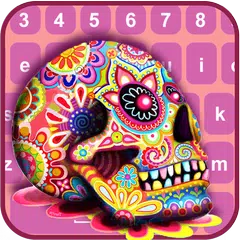 Sugar Skull Keyboard with Emoji APK download