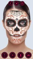 Day of the Dead Makeup – Sugar Skull Face Masks Affiche