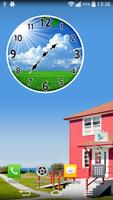 Sunny Spring Clock Affiche