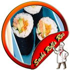 Receitas e rolo de sushi ícone