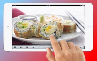 Receitas e rolo de sushi imagem de tela 3