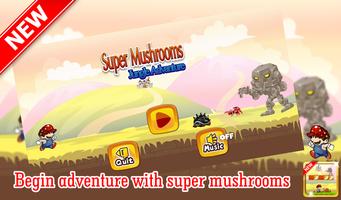 Super Mushrooms Jungle Advanture Affiche