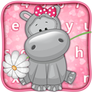 APK Super Cute Hippo Keyboard Themes