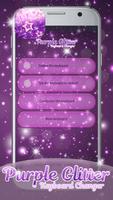 Purple Glitter Keyboard Changer penulis hantaran