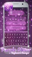 Purple Glitter Keyboard Changer syot layar 2