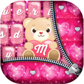 Pink Glitter Keyboard Themes icon