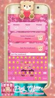 Pink Glitter Keyboard Themes poster