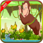 Curious Monkey George Jungle Adventure Zeichen