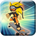 skater sanic the hedgehog game icon