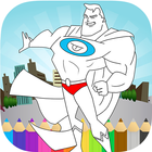 Heroes Coloring Pages for Kids أيقونة