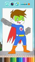 Heroes Coloring Pages for Kids تصوير الشاشة 1