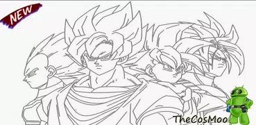 Aprenda a desenhar esboços son goku super saiyan