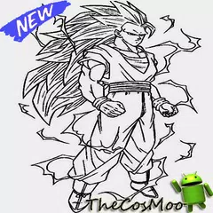 Скачать Научитесь рисовать эскизы son goku super saiyan APK