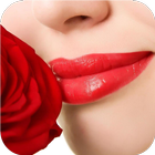 Rose and lips. HD wallpapers icône