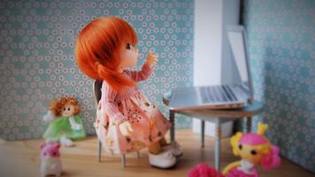 Elegant dolls. Toys wallpapers 海報