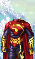 Superhero Man Costume Affiche