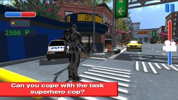 Superhero Traffic Cop 3D plakat