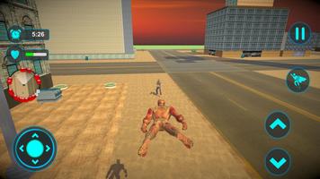 Superhero Captain Robot Flying screenshot 2